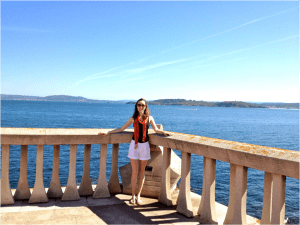A picture at the A Coruña coast, a gorgeous view of the sea