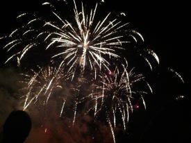 Firework Celebration at St. Catz 50th Anniversary, before the formal ball