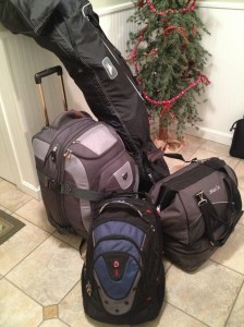 My packed bags.  I give the international students who can travel with less so much credit!   It was so difficult to pack for the semester!