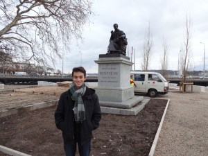 Statue of Jean Jacques Rousseau in Geneva!, because this is his birthplace