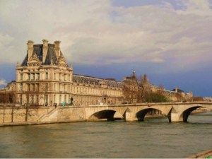 Right in the heart of the city, Paris, with the Louvre and the river Seine in sight
