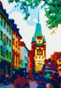 ​A painting of Martinstor using lacquer on aluminum. This medium blows my mind and I need to try it sometime!