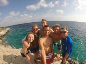 Selfie atop the cliff at Oil Slick!