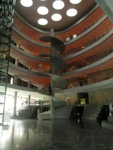 This is the inside of Kilen. I've been amazed at the architecture and design in all of the buildings at CBS and this is certainly one of my favorites. 