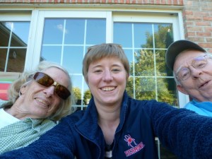 ​A picture with my grandparents right before I left for Freiburg at their home in Lititz, Pennsylvania.