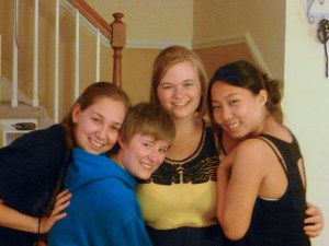 ​Four Fierce Female last get-together. In order from left to right are Kayla, me, Allison, and Selena.