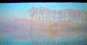 ​Arbres la long de la Lys - Emile Claus - 1892 One of my favorites of the day!