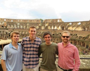 Oliver and friends in Colosseo