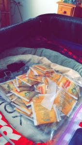 Taking a taste of home with me: Trimate Tea, a mixture of anise, chamomile and coca leaf tea.