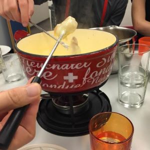 I ate my weight in fondue, like a real Swiss