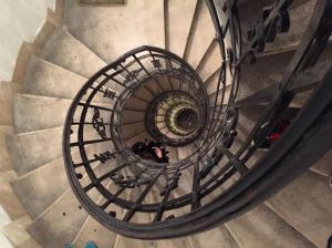 The steps leading up to the top of the Basilica