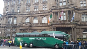 Irish Rugby Team Sighting on Princes Street
