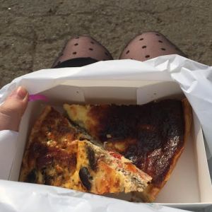 As much as I would love to eat macarons for breakfast, the quiche was so fresh and amazing that it was almost as good as macarons for breakfast (almost).