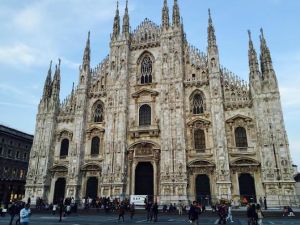 We climbed all the way up to the top of the Duomo, the church in the center of town. The view was amazing and we spent about an hour just lying on the roof of the building.