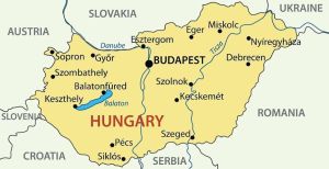 Map of current day Hungary