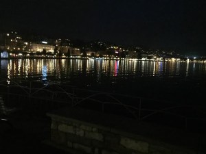 We got to see the beautiful city of Lugano at night as we scrounged for food.