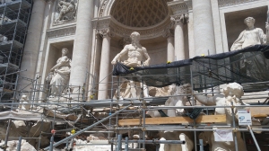 Rome: The Trevi Fountain (under construction)