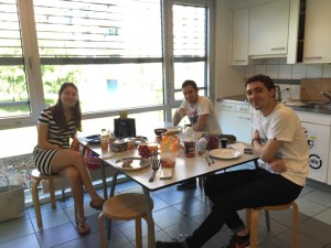 Pancakes with my friends.