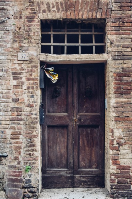 Typical door in Siena