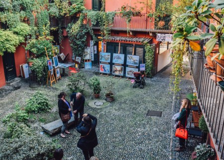 Hidden garden in Navigli