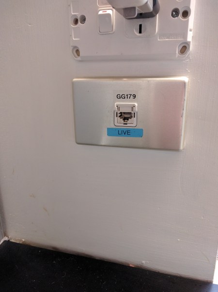 A friendly reminder from the local ethernet port